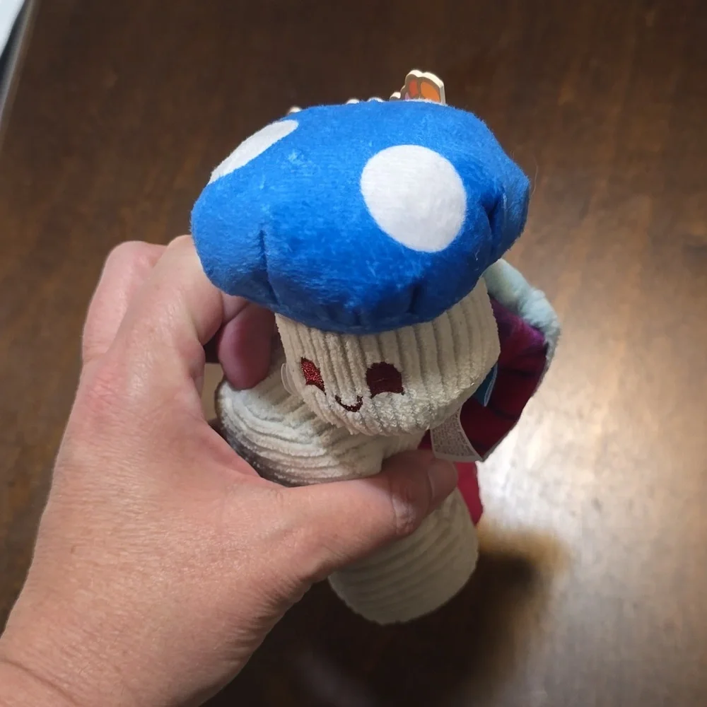 BarkAlices Magic‎ Mushrooms  Red and Blue Dog Toys NWT Size XS-S 0-20 Pounds